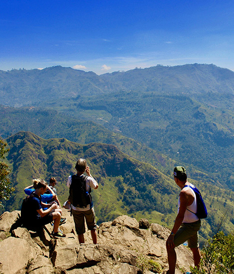 group of people expedition Ella Rock