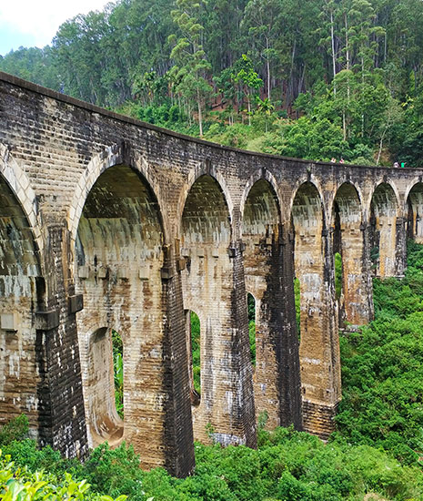 Nine Arch's Bridge in Sri Lanka