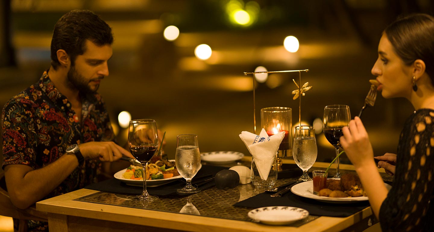 Couple Dining Under the Stars